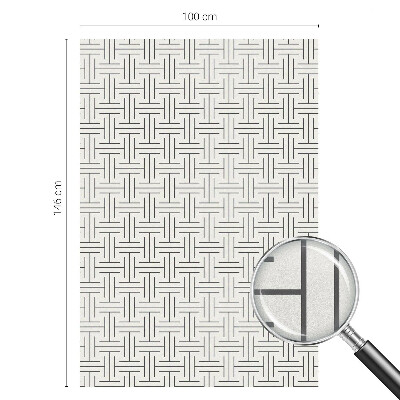 Pellicola decorativa per vetri Treccia simmetrica