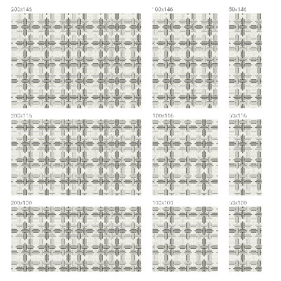 Pellicola decorativa per vetri Treccia simmetrica