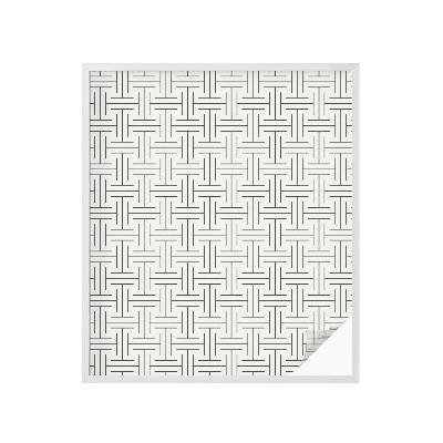 Pellicola decorativa per vetri Treccia simmetrica