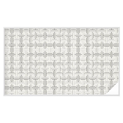 Pellicola decorativa per vetri Treccia simmetrica