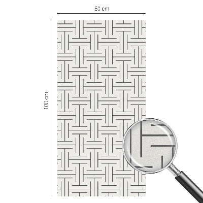 Pellicola decorativa per vetri Treccia simmetrica