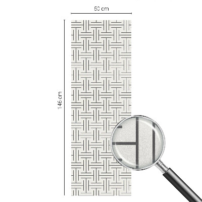 Pellicola decorativa per vetri Treccia simmetrica