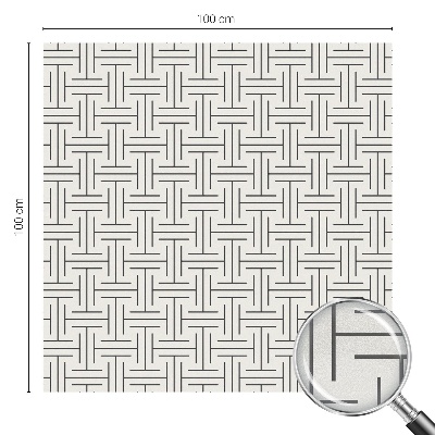 Pellicola decorativa per vetri Treccia simmetrica