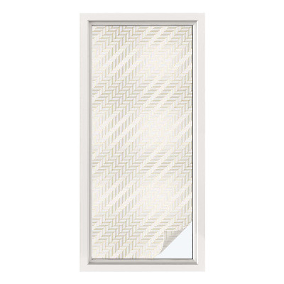 Pellicola per vetri effetto vetrata Eleganza a spina di pesce