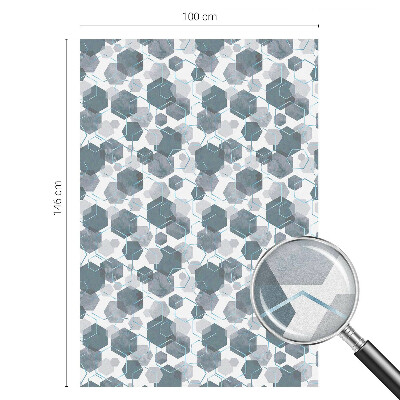 Pellicola adesiva effetto vetrata colorata Esagoni geometrici