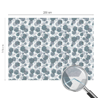 Pellicola adesiva effetto vetrata colorata Esagoni geometrici