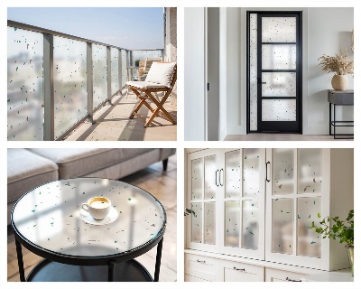 Pellicola decorativa per vetri Elementi sparsi