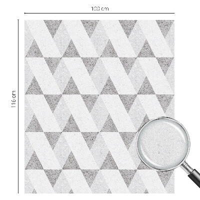 Pellicola per vetri effetto ghiaccio colorato Triangoli grigi