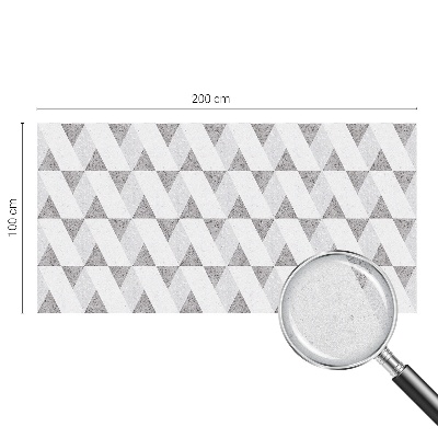 Pellicola per vetri effetto ghiaccio colorato Triangoli grigi