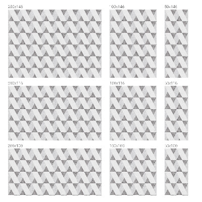 Pellicola per vetri effetto ghiaccio colorato Triangoli grigi
