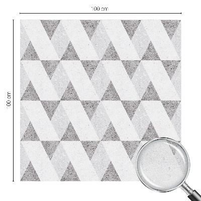 Pellicola per vetri effetto ghiaccio colorato Triangoli grigi