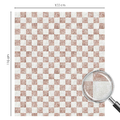Pellicola adesiva effetto vetrata colorata Scacchiera classica