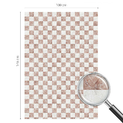 Pellicola adesiva effetto vetrata colorata Scacchiera classica