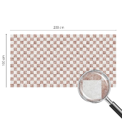 Pellicola adesiva effetto vetrata colorata Scacchiera classica