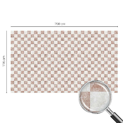 Pellicola adesiva effetto vetrata colorata Scacchiera classica