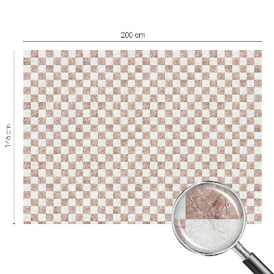 Pellicola adesiva effetto vetrata colorata Scacchiera classica