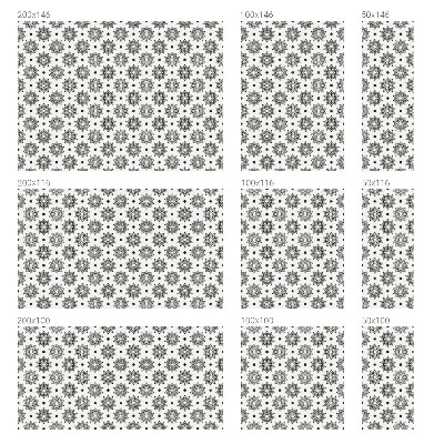 Pellicola per vetri effetto vetrata Rosette classiche