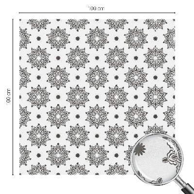 Pellicola per vetri effetto vetrata Rosette classiche