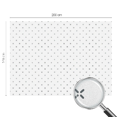 Pellicola decorativa per vetri Croci geometriche