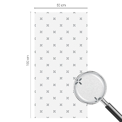 Pellicola decorativa per vetri Croci geometriche