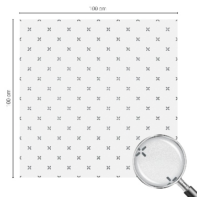 Pellicola decorativa per vetri Croci geometriche