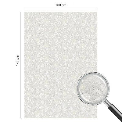 Pellicola adesiva effetto vetrata colorata Fiori sottili