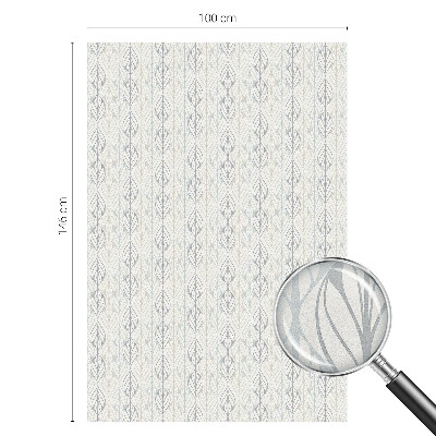 Pellicola per vetri effetto ghiaccio colorato Motivo a foglie