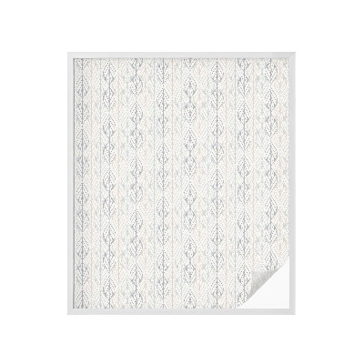 Pellicola per vetri effetto ghiaccio colorato Motivo a foglie