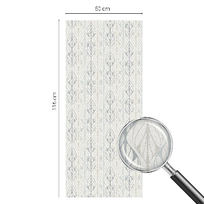 Pellicola per vetri effetto ghiaccio colorato Motivo a foglie