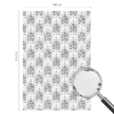 Pellicola adesiva effetto vetrata colorata Eleganza frondosa