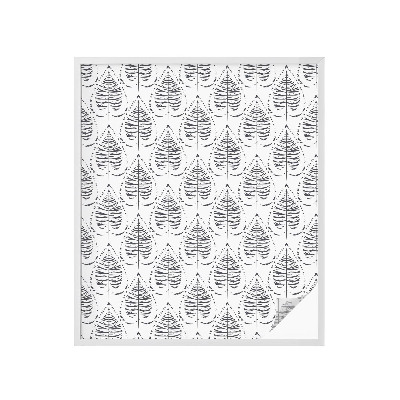 Pellicola adesiva effetto vetrata colorata Eleganza frondosa