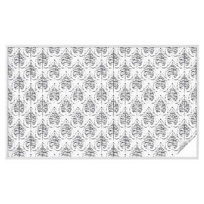 Pellicola adesiva effetto vetrata colorata Eleganza frondosa