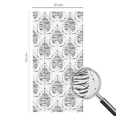 Pellicola adesiva effetto vetrata colorata Eleganza frondosa