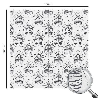 Pellicola adesiva effetto vetrata colorata Eleganza frondosa