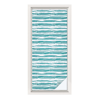 Pellicola decorativa per vetri Strisce verdi