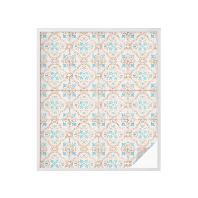 Pellicola adesiva effetto vetrata colorata Piastrelle rustiche