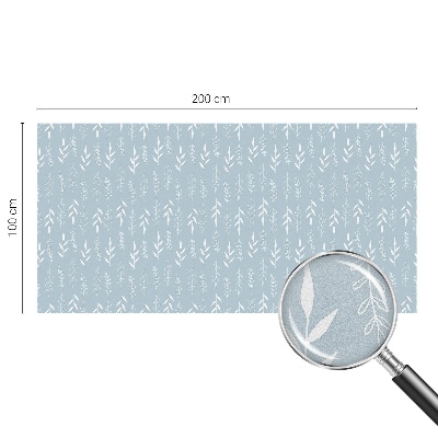 Pellicola per vetri effetto ghiaccio colorato Modello vegetale