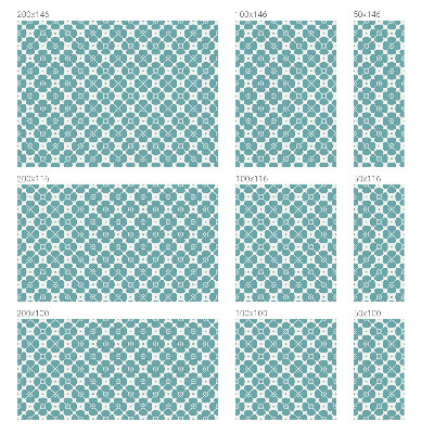 Pellicola per vetri privacy Simmetria floreale