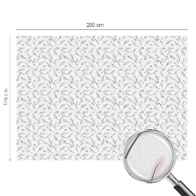 Pellicola adesiva effetto vetrata colorata Foglie di piante