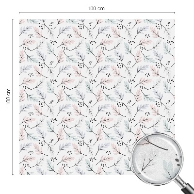 Pellicola adesiva effetto vetrata colorata Foglie di piante