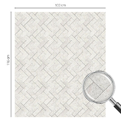 Pellicola per vetri effetto ghiaccio colorato Motivo a spina di pesce