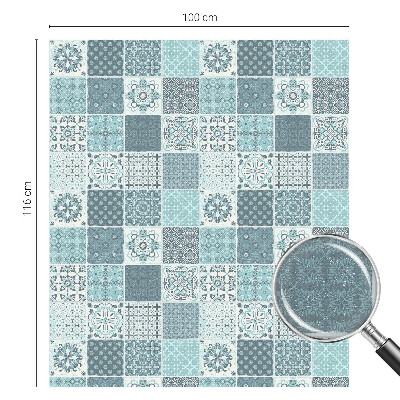 Pellicola per vetri effetto vetrata Piastrelle boho