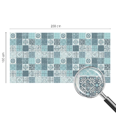 Pellicola per vetri effetto vetrata Piastrelle boho