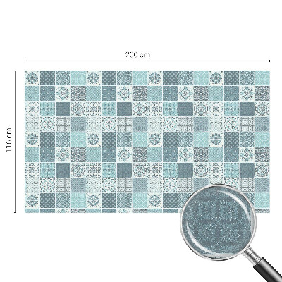 Pellicola per vetri effetto vetrata Piastrelle boho