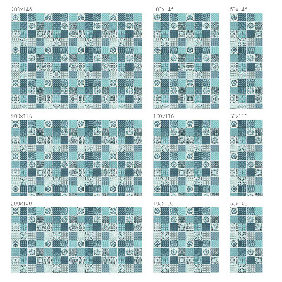 Pellicola per vetri effetto vetrata Piastrelle boho