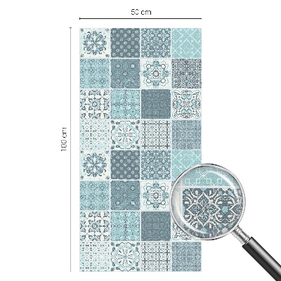 Pellicola per vetri effetto vetrata Piastrelle boho