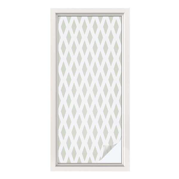 Pellicola adesiva effetto vetrata colorata Motivo a diamante