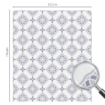 Pellicola per vetri privacy Rombi floreali