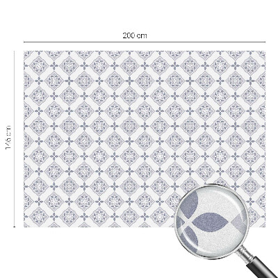 Pellicola per vetri privacy Rombi floreali