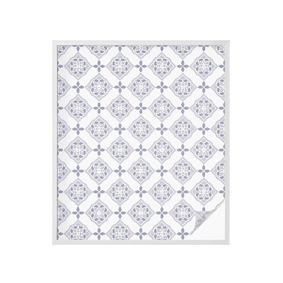 Pellicola per vetri privacy Rombi floreali